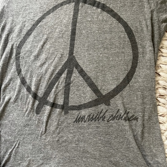 Ultra Soft Graphic Charity V-Neck T-Shirt - Picture 2 of 4